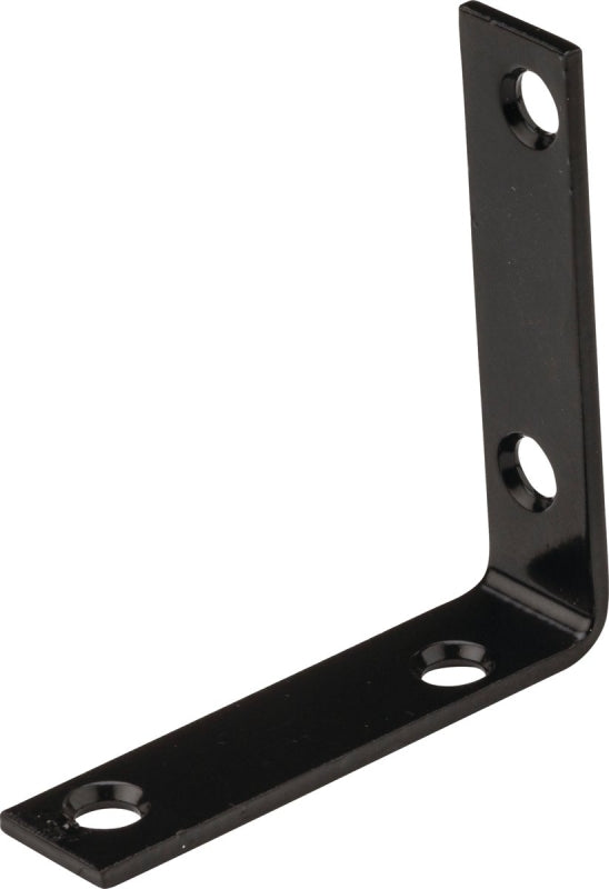 National Hardware 115BC Series N266-484 Corner Brace, 3-5/8 in L, 3/4 in W, 3-5/8 in H, Steel, 1/8 in Thick Material, Pack of 10