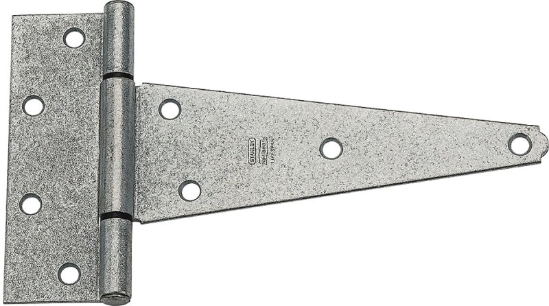 National Hardware N129-494 T-Hinge, 1-7/8 in W Frame Leaf, 4-1/2 in H Frame Leaf, Steel, Galvanized, 46 lb