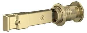 National Hardware N700-152 Barn Door Lock, Steel/Zinc, Brushed Gold