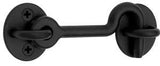 National Hardware N700-153 Privacy Hook, 4 in, Steel, Matte Black