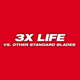 Milwaukee SAWZALL 4 in. Bi-Metal Double Duty Upgrade Reciprocating Saw Blade 10 TPI 5 pk