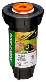 Rain Bird 1802LNPRS Pressure Regulating Pop-Up Sprinkler, Full-Circle, Part-Circle, 3.7 gpm, 1/2 in Connection, FNPT