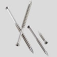 Simpson Strong-Tie S10300DBB Screw, #10 Thread, 3 in L, Coarse Thread, Bugle Head, Type 17 Point, Steel