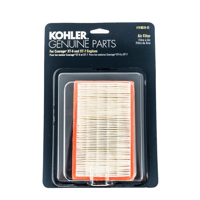 Kohler 14 083 01-S1 Air Filter, For: Kohler XT Series TM XT6 to XT8, Cub Cadet OHV, HondaGXV140, 2001 Engines