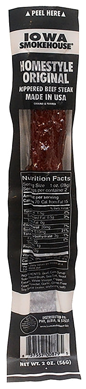 Iowa Smokehouse IS-2KBO Kippered Beef Steak, Homestyle Original, 2 oz, Pack of 10