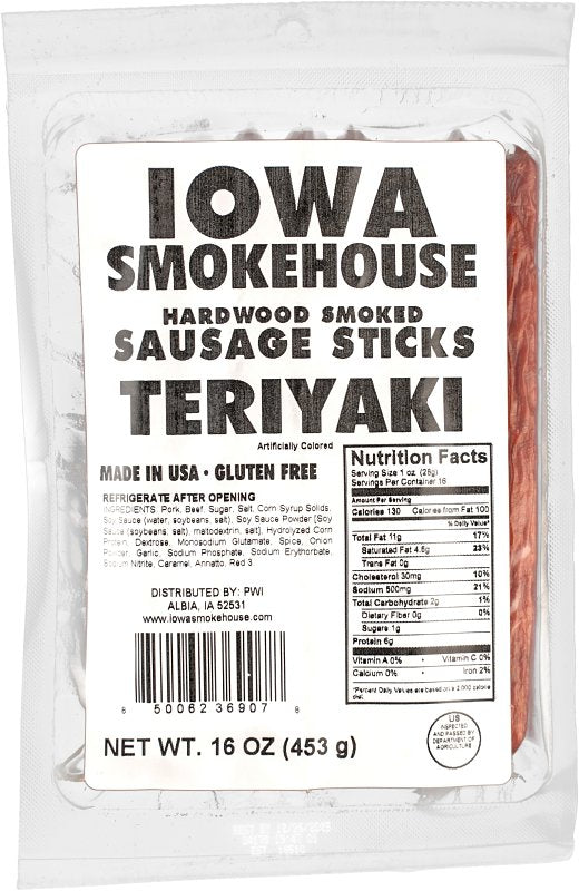 Iowa Smokehouse IS-16SST Country Style Meet Snacks, Stick, Habanero, 16 oz