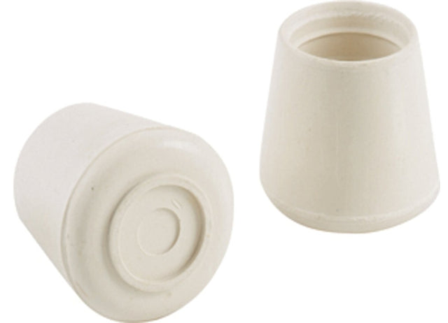 Shepherd Hardware 9117 Leg Tip, Round, Rubber, Off-White, 1/2 in Dia, Pack of 6