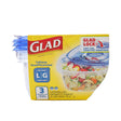 Glad BBP35094 Large Tall Entree, 42 oz, Plastic, Clear, Pack of 6