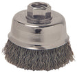 Vortec Pro 36061 Wire Cup Brush, 5 in Dia, 5/8-11 Arbor/Shank, Crimped Bristle, 0.02 in Dia Bristle