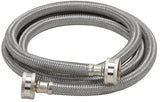 Fluidmaster 9WM60 Washing Machine Discharge Hose, 3/4 in OD, 3/4 in ID, 60 in L, Stainless Steel