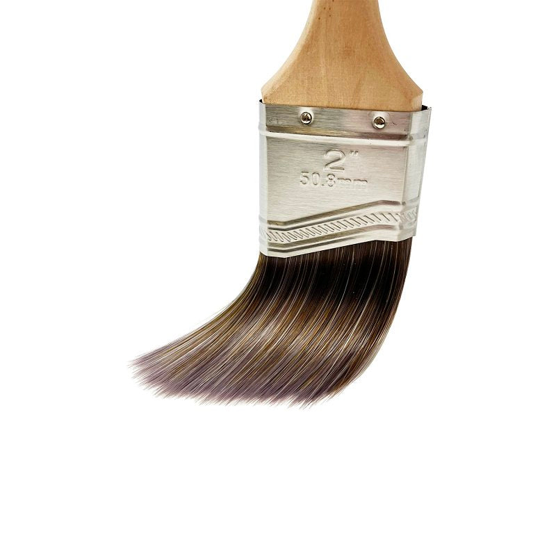 Chidaca 186 Series 18650 Paint Brush, 2 in W, Angular Brush, Nylon/Polyester Bristle, Short Handle