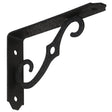 National Hardware 152BC Series 229393 Shelf Bracket, 80 lb, 5 in L, 0.94 in H, Steel, Antique Black