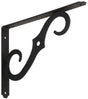 National Hardware 152BC Series 229450 Shelf Bracket, 100 lb, 10 in L, 0.94 in H, Steel, Antique Black