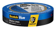 ScotchBlue 2093EL-24E Painter's Tape, 60 yd L, 0.94 in W, Crepe Paper Backing, Blue