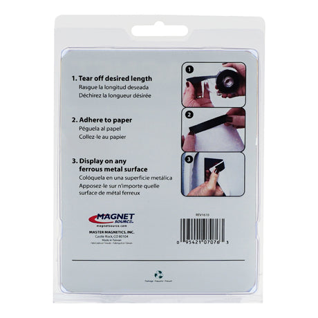 Magnet Source 312 in. L X .75 in. W Black Magnetic Tape 1