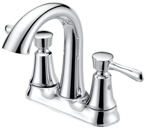 Boston Harbor F51B0035CP Lavatory Faucet, 1.2 gpm, 2-Faucet Handle, 3-Faucet Hole, Metal/Plastic, Chrome, Lever Handle