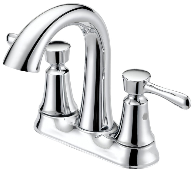 Boston Harbor F51B0035CP Lavatory Faucet, 1.2 gpm, 2-Faucet Handle, 3-Faucet Hole, Metal/Plastic, Chrome, Lever Handle