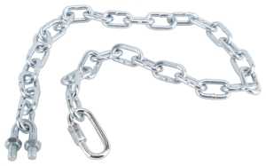 Vulcan HBB12 Tow Chain, 36 in L, 5000 lb Working Load, Steel, Zinc