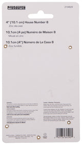 ProSource N-Z048PB3L-PS House Number, Character: 8, 4 in H Character, 2.28 in W Character