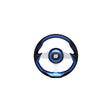 Uflex GRIMANIBLS Grimani Steering Wheel, Blue w/Silver Spokes