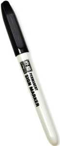 Hy-Ko 40622 Permanent Sign Marker, Black, Pack of 5