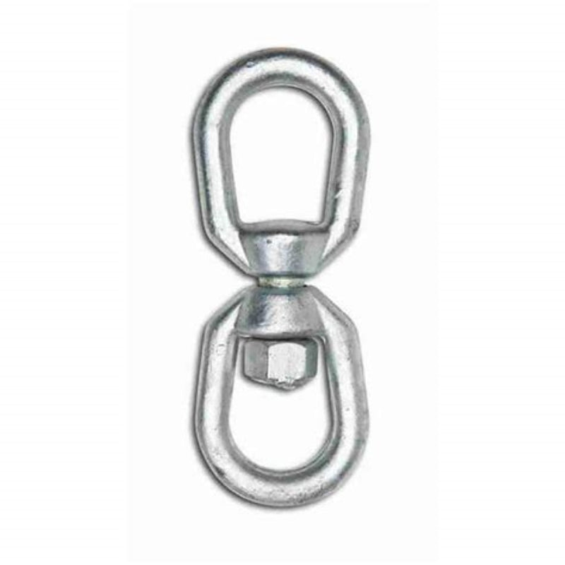 Campbell T9630535 Eye and Eye Swivel, 5/16 in Trade, 1250 lb Working Load, Steel, Galvanized