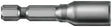 Irwin 94232 Nut Setter, 5/16 in Drive, 6-Point Drive, 1-7/8 in L, 1/4 in L Shank, Hex Shank