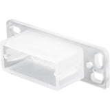 Prime-Line R 7145 Drawer Track Backplate, 3/4 in L, 2-13/32 in W, Plastic, Raw
