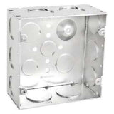 Southwire New Work 42 cu in Square Galvanized Steel Electrical Box Silver