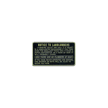 Notice To Landlubbers