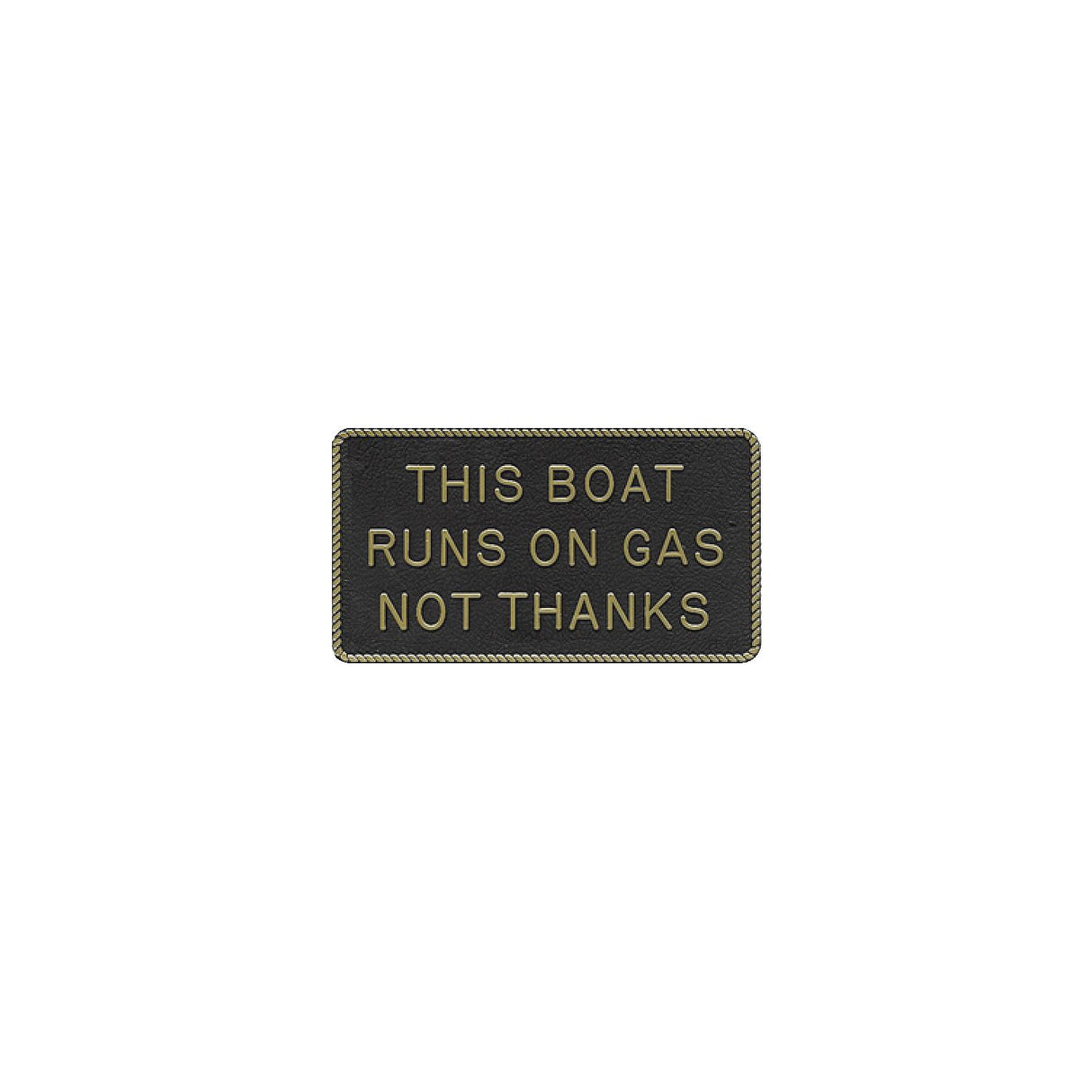 This Boat Runs On Gas, Not Thanks