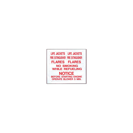 Red Safety Label Set