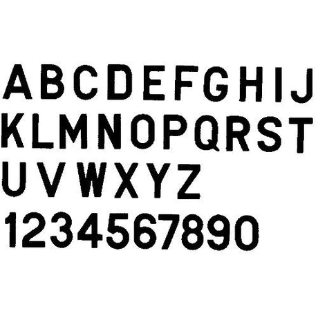 3" Letter, Black "Q", 10 Pack