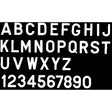 3" Letter-White "J", 10 Pack, Pack of 10