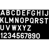 3" Number-White "4", 10 Pack, Pack of 10