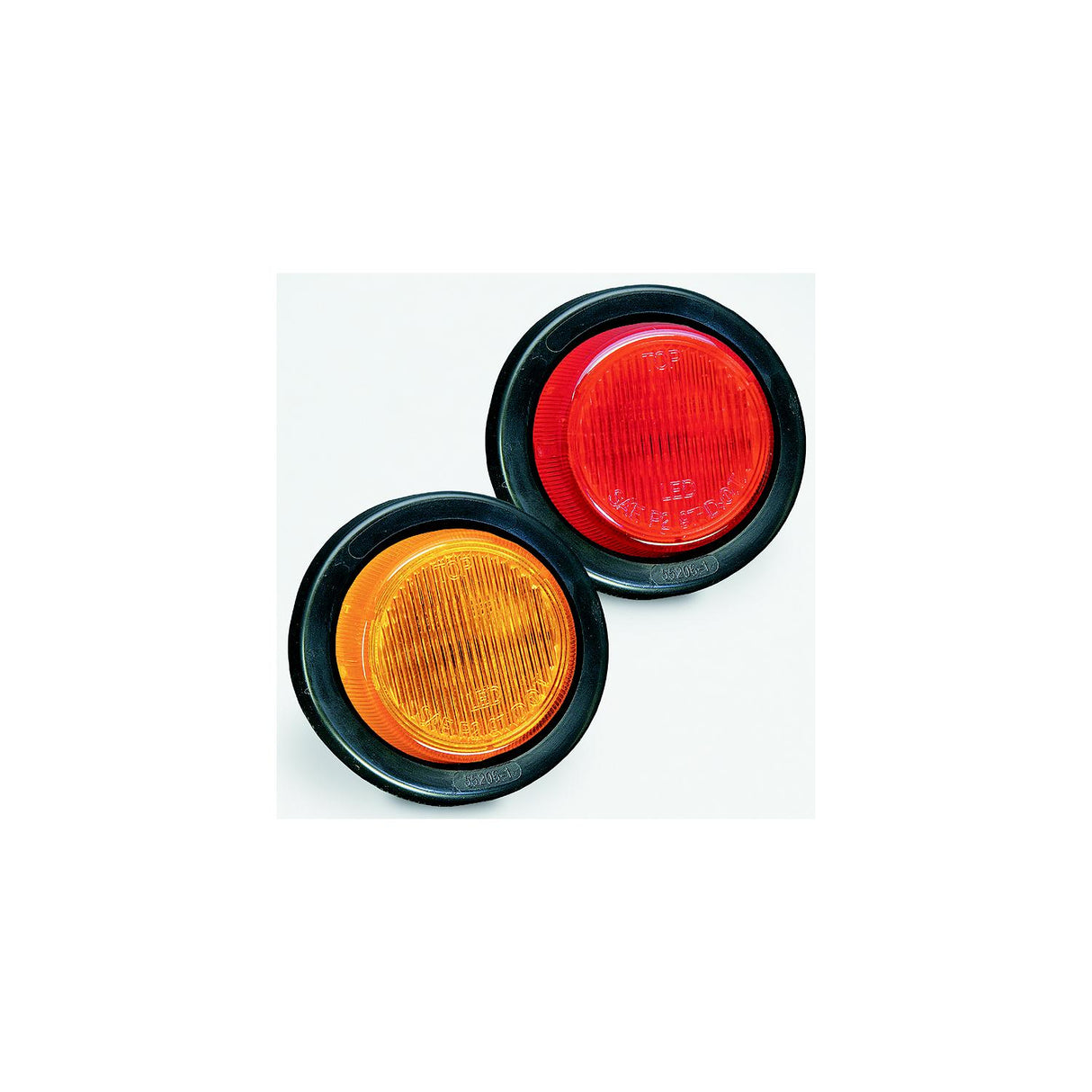 Bargman 4130001 Waterproof/Side Marker Sealed Clearance Light, 2" Round, Red