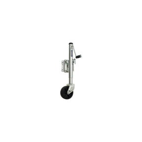 Fulton XP100101 10″ Travel 1,200 lb Max Load Bolt Thru Swivel Jack with 6″ Wheel, Zinc