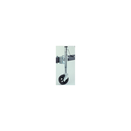 Fulton XP15L0101 12″ Travel 1,500 lb Max Load Bolt Thru Swivel Jack with 8″ Wheel, Zinc