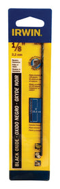 Irwin 1/8 in. X 6 in. L High Speed Steel Split Point Drill Bit Straight Shank 1 pc