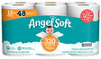 Angel Soft 79397 Toilet Tissue, 2-Ply, Paper, Pack of 4