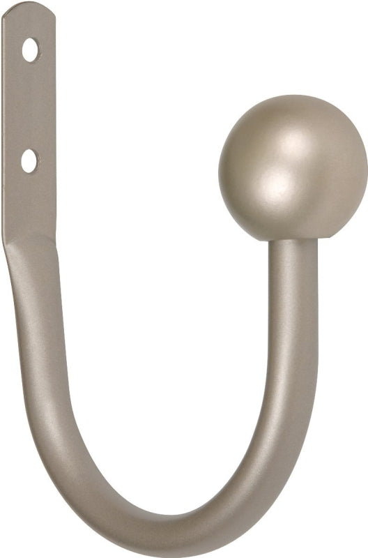 Kenney KN74981 Curtain Holdback, 5/8 in Dia Wire, Metal, Antique Pewter