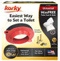 Korky 6000FR Toilet Seal Kit, Rubber, Red, For: 3 in and 4 in Drain Pipes