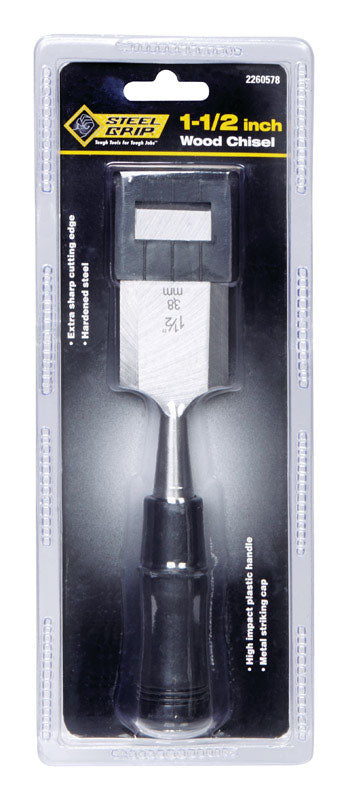 Steel Grip 1-1/2 in. W X 4 in. L Wood Chisel 1 pk