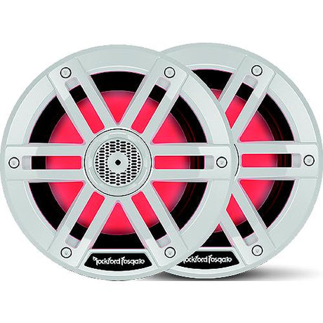 Rockford Fosgate M18 Color Optix Marine 2-Way Speakers, 8" White