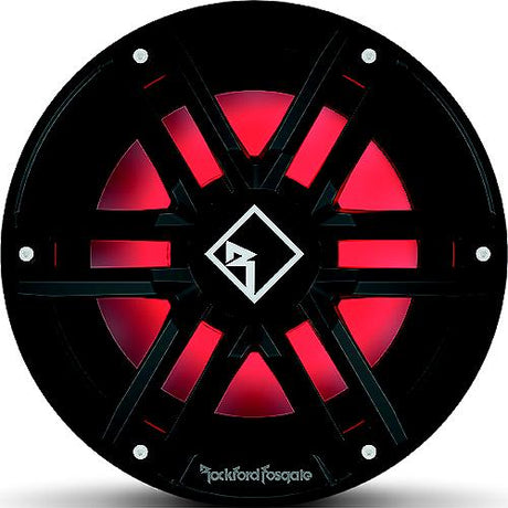 Rockford Fosgate M2D412IB DVC 2? Color Optix Infinite Baffle Marine Subwoofer, 12" w/ Black &amp; Stainless Grills