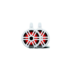 Rockford Fosgate M2WL10H Color Optix 2-Way Horn Loaded Wake Tower Speakers, 10″ w/ White & Stainless Grills