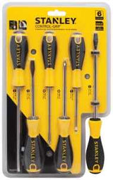 STANLEY STHT66597 Screwdriver Set, 6-Piece, Alloy Steel/Plastic