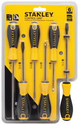 STANLEY STHT66597 Screwdriver Set, 6-Piece, Alloy Steel/Plastic