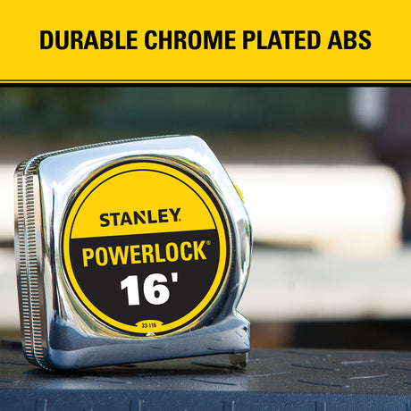 Stanley PowerLock 16 ft. L X 0.75 in. W Compact Tape Measure 1 pk