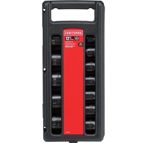 Craftsman 1/2 in. drive SAE 6 Point Standard Impact Socket Set 12 pc
